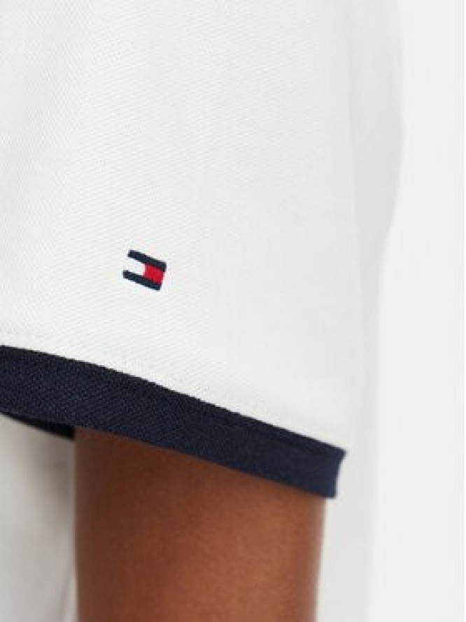 Tommy Hilfiger T-Shirt Th Roundal WW0WW50032 Biały Regular Fit