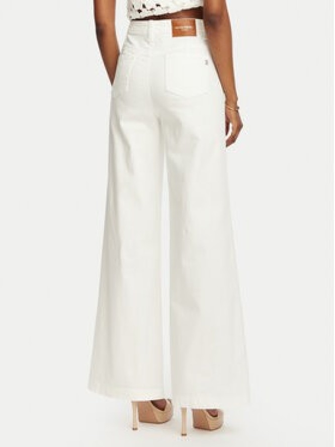 Rinascimento Jeansy CFC0127565003 Biały Wide Leg