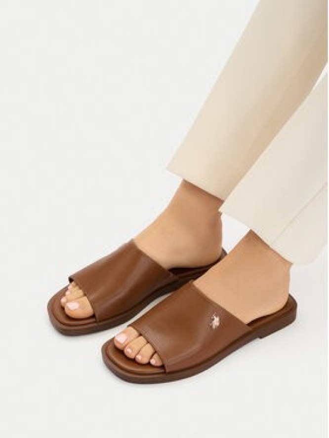 U.S. Polo Assn. Klapki EO-MARINA003W/6Y1 Brązowy