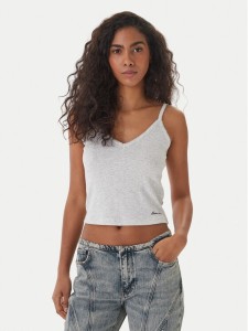 Guess Jeans Top W6GPB5 KG372 Szary Regular Fit