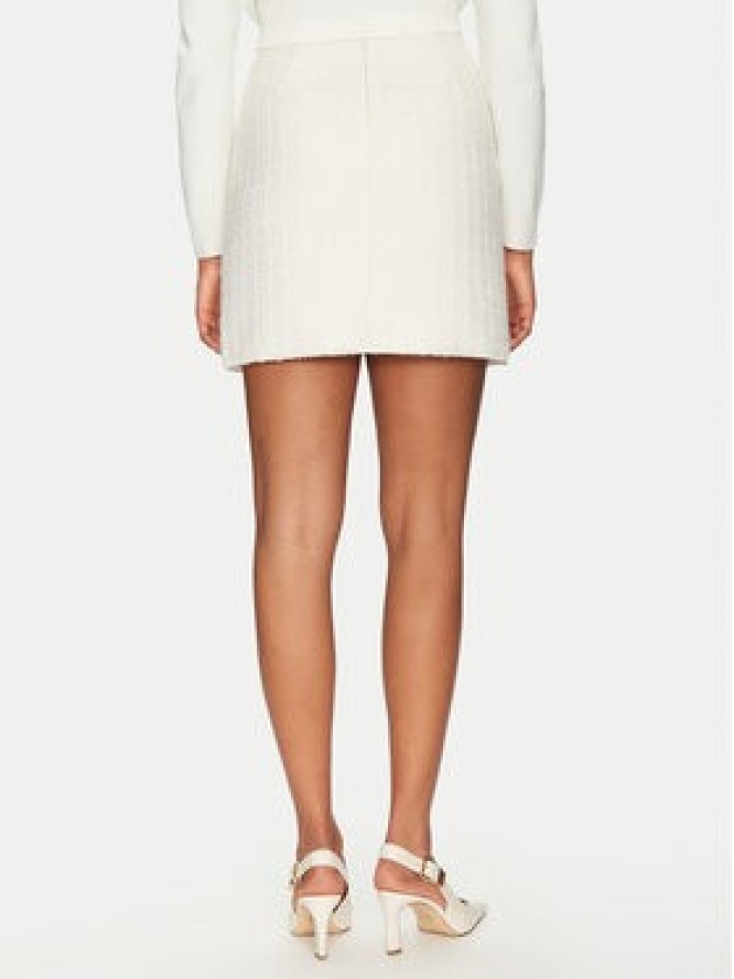 Morgan Spódnica mini 251-JABI Écru Slim Fit