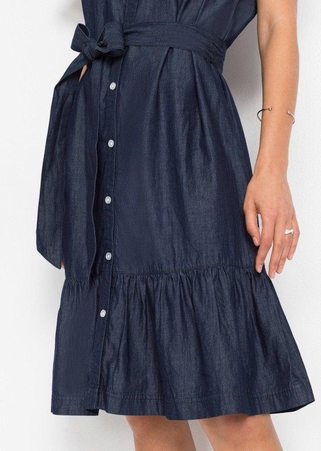 Sukienka jeansowa z bawełny organicznej