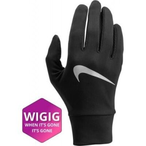 NIKE Rękawice damskie WOMEN'S LIGHTWEIGHT TECH RUNNING GLOVES-L-Czarny