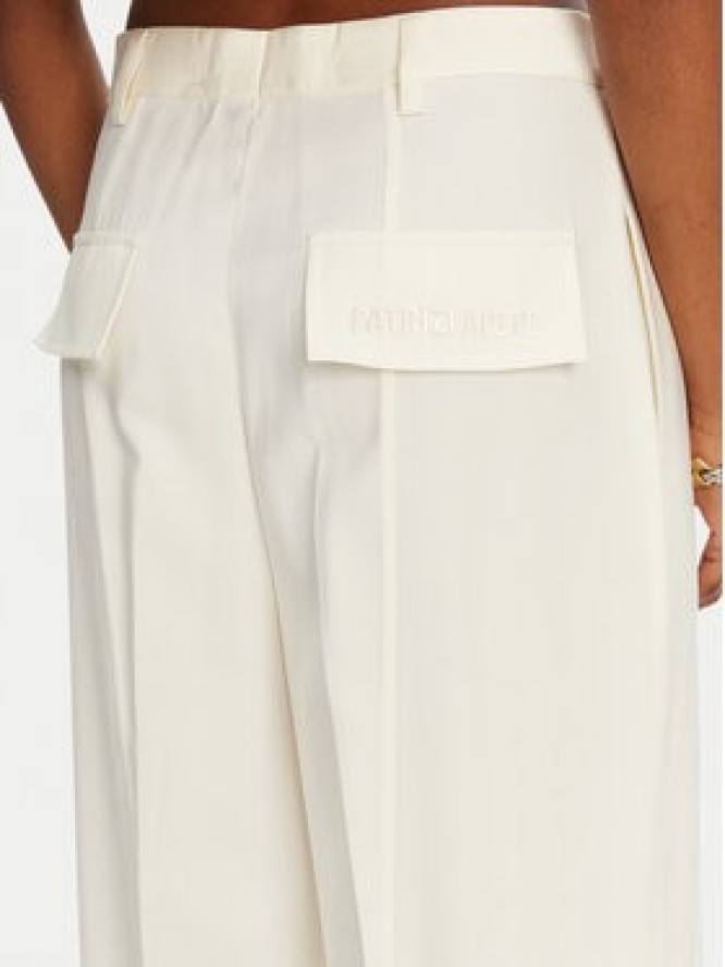 Patrizia Pepe Spodnie materiałowe 2P1670 A573 W146 Écru Regular Fit