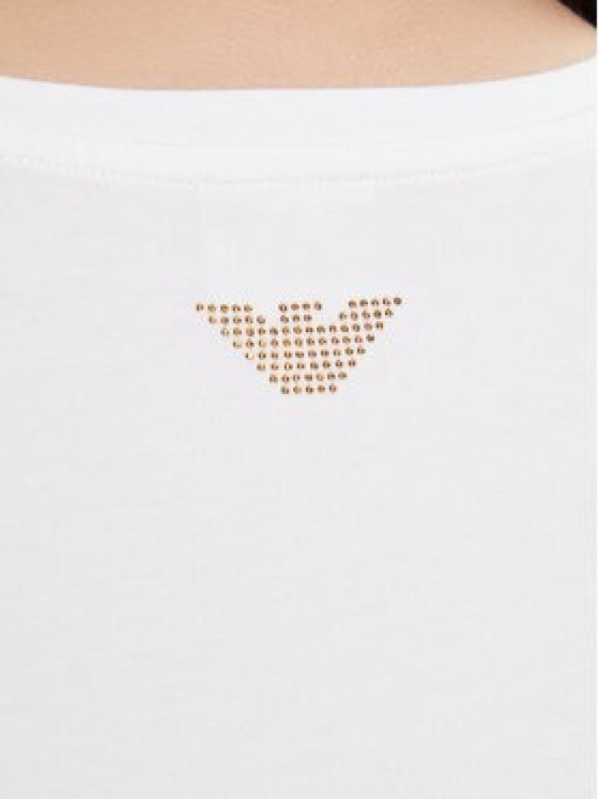 EA7 Emporio Armani T-Shirt 8NTT67 TJDQZ 1100 Biały Skinny Fit