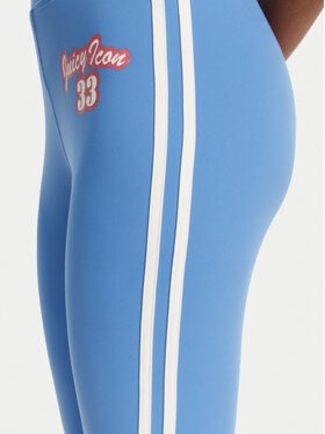 Juicy Couture Legginsy JCSML125405 Niebieski Slim Fit