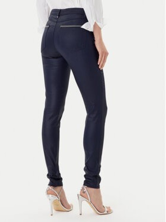 Morgan Spodnie materiałowe 212-PALONA Granatowy Slim Fit