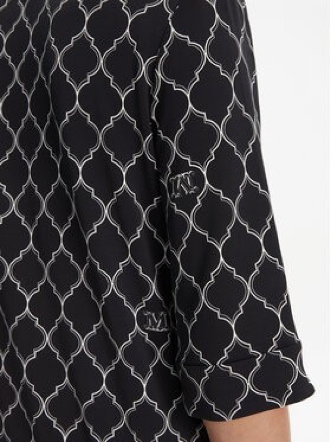 Max Mara Beachwear Bluzka Prugna 2516951019 Czarny Regular Fit