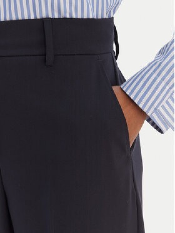 Weekend Max Mara Spodnie palazzo Visivo 2615131041 Granatowy Relaxed Fit