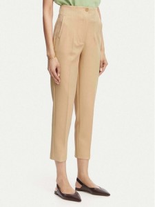 ACCESS FASHION Spodnie materiałowe 63-5132-135 Beżowy Regular Fit