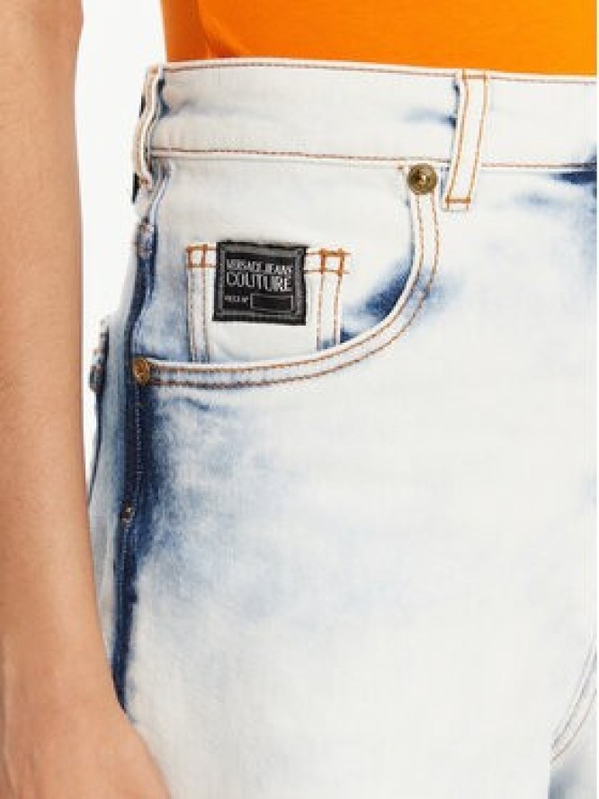 Versace Jeans Couture Szorty jeansowe 78HAD51R Niebieski Straight Fit