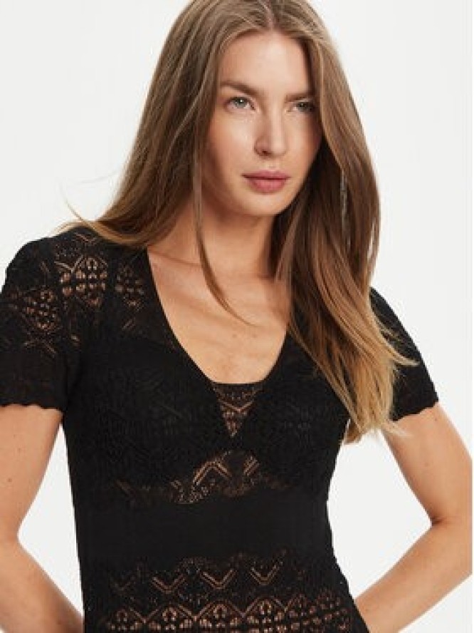 TWINSET Sukienka dzianinowa 251TT3212 Czarny Slim Fit