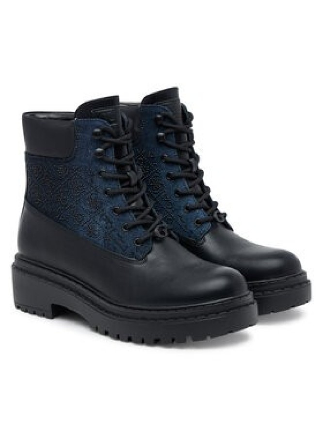 Guess Trapery FLTLDS DEN10 Czarny