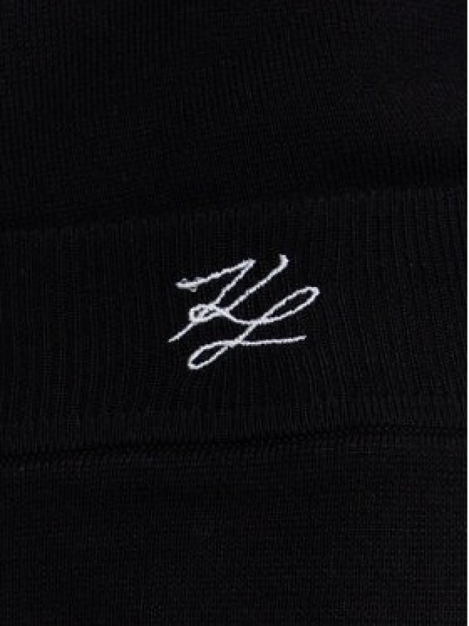 KARL LAGERFELD Spódnica ołówkowa A3W12023 Czarny Regular Fit