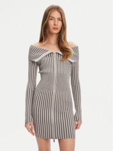 Guess Sukienka dzianinowa W5YK28 Z30I2 Szary Slim Fit
