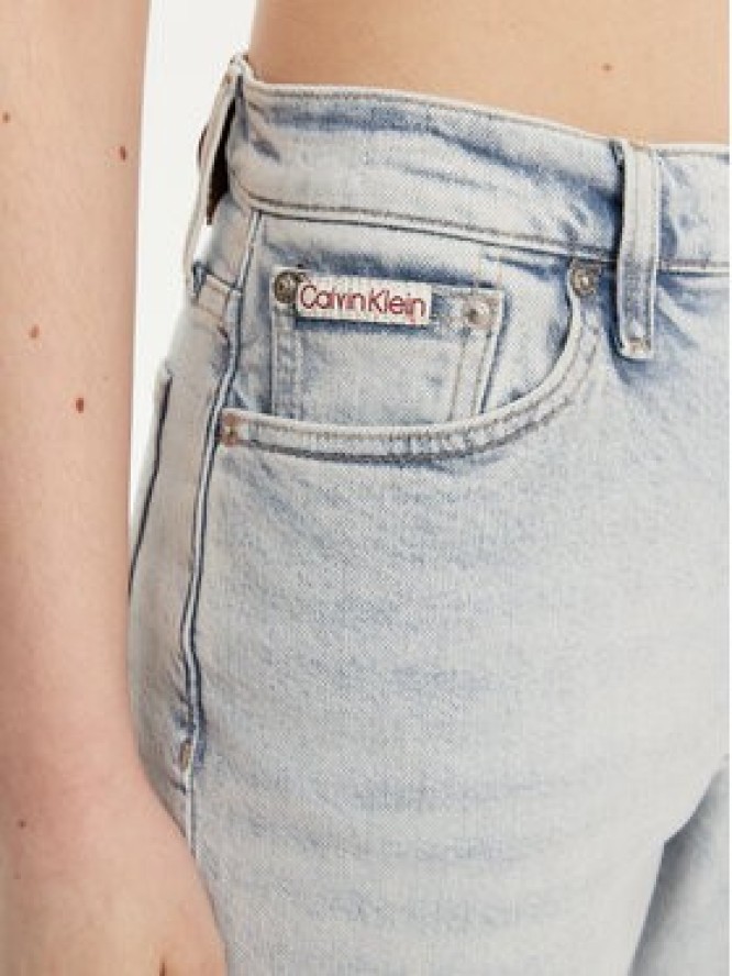 Calvin Klein Jeans Jeansy J20J225139 Niebieski Mom Fit