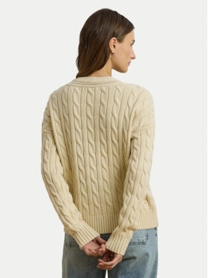 LAUREN RALPH LAUREN Sweter 200971374002 Beżowy Relaxed Fit