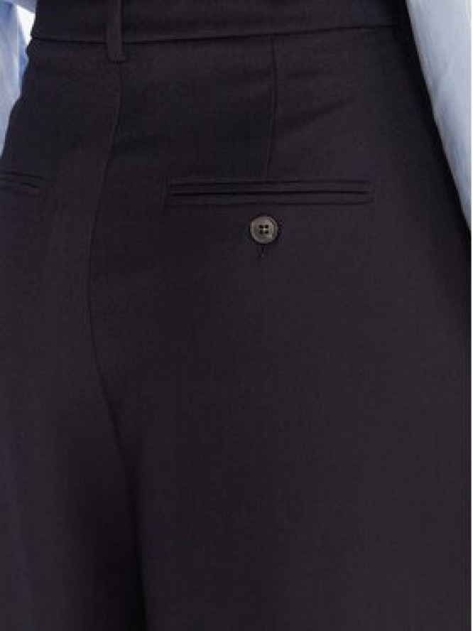 Weekend Max Mara Spodnie materiałowe Globale 2525136162 Granatowy Wide Leg