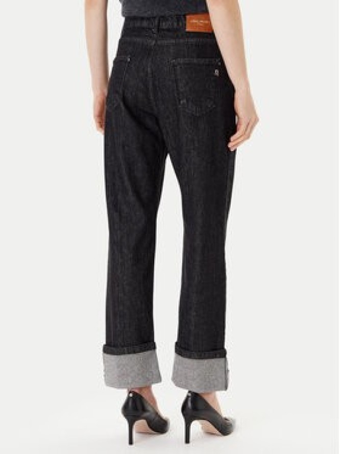 Rinascimento Jeansy CFC0125150003 Czarny Loose Fit