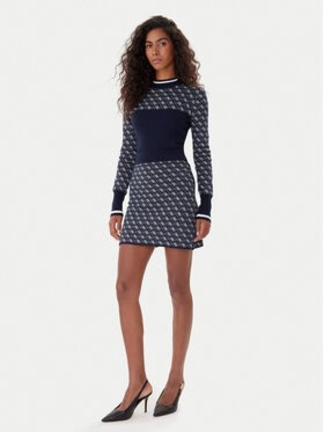Guess Spódnica ołówkowa W5BD81 Z3JD2 Granatowy Slim Fit