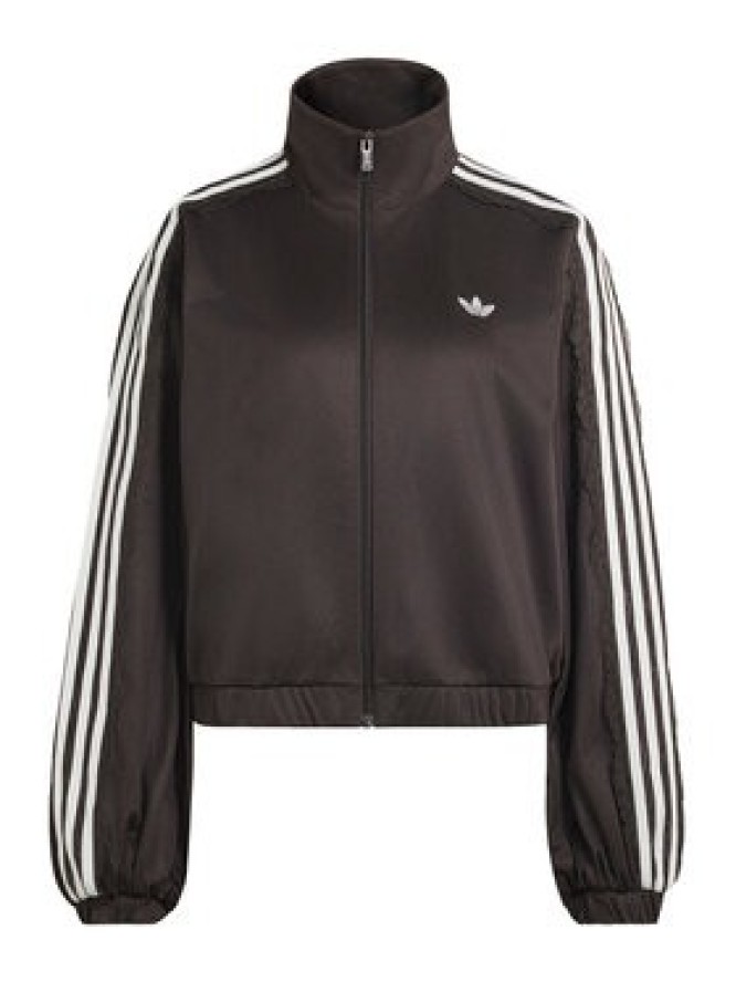 adidas Bluza Lace Oversized Archive Track Top LG4278 Brązowy Regular Fit