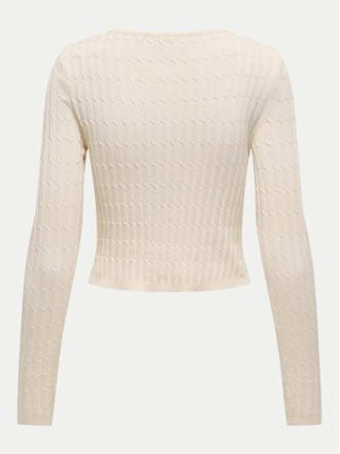ONLY Sweter Meddi 15339582 Beżowy Cropped Fit