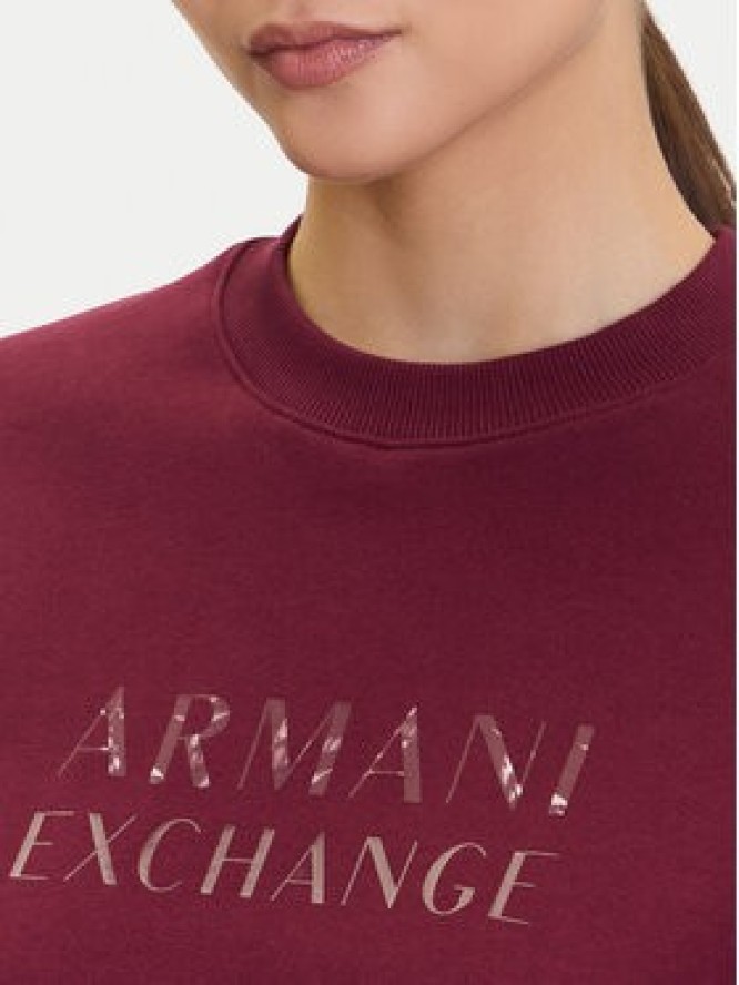 Armani Exchange Bluza XW000747 AF16114 UA343 Bordowy Relaxed Fit