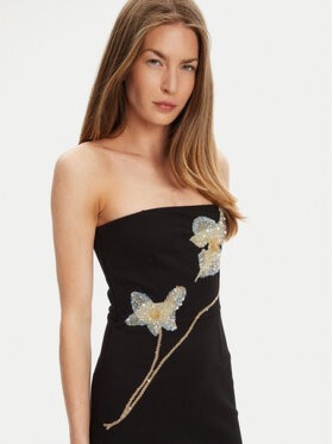 STAUD Sukienka koktajlowa Brooke R24F2171KP Czarny Slim Fit