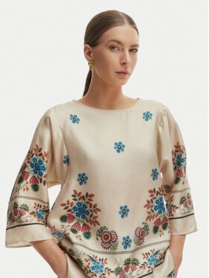 Weekend Max Mara Bluzka Samba 2615111062 Écru Loose Fit
