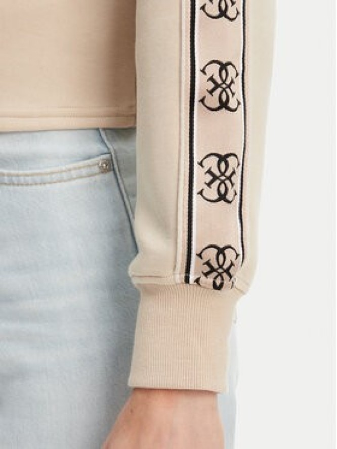 Guess Bluza V3BQ16 KB3P2 Beżowy Regular Fit