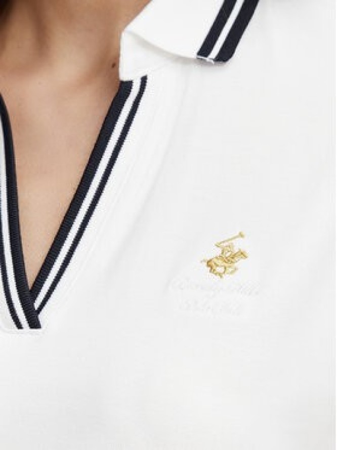 Beverly Hills Polo Club Polo P-SS26W-P0300 Biały Regular Fit