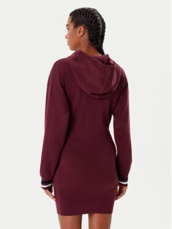 Guess Sukienka dzianinowa V5BK01 Z1152 Bordowy Regular Fit
