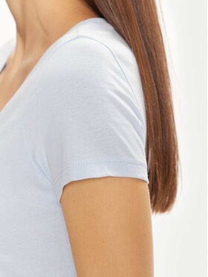 Tommy Jeans T-Shirt DW0DW20458 Błękitny Slim Fit