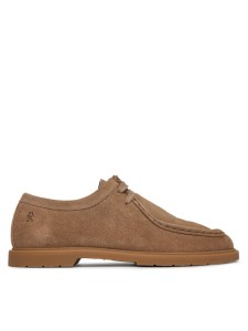 Tommy Hilfiger Półbuty Lightweight Suede Apron Toe FW0FW09262 Beżowy