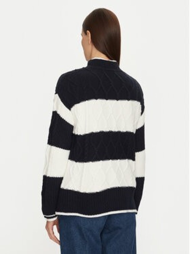 U.S. Polo Assn. Sweter WUP1175 Granatowy Relaxed Fit