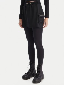 Guess Spódnica mini V5YD04 KCX42 Czarny Regular Fit