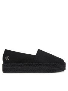 Calvin Klein Jeans Espadryle Flatform Esdparille Mg/Hdw YW0YW01737 Czarny