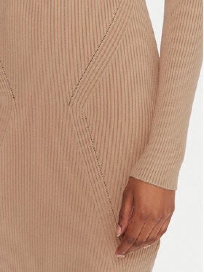 Guess Sukienka codzienna W5BK45 Z0572 Beżowy Slim Fit