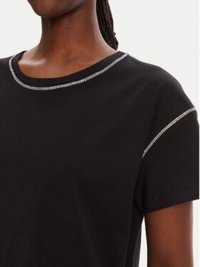 Liu Jo T-Shirt WA5148 J4893 Czarny Regular Fit