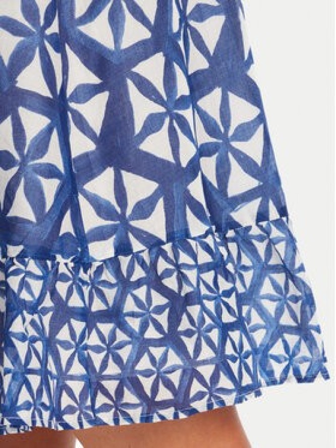 Iconique Sukienka letnia IC25-085 Niebieski Regular Fit