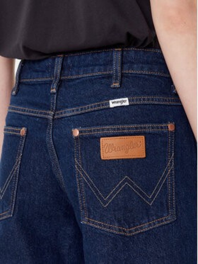 Wrangler Jeansy World Wide 112372996 Granatowy Wide Leg