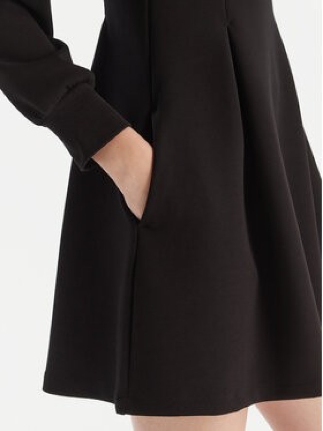 Armani Exchange Sukienka dzianinowa XW001288 AF16111 UC001 Czarny Regular Fit