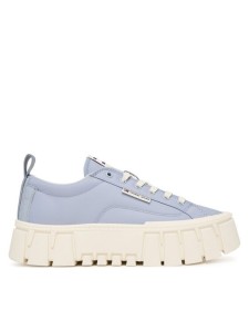 Tommy Jeans Sneakersy Tjw Flatform Chunky Sneaker EN0EN03036 Niebieski