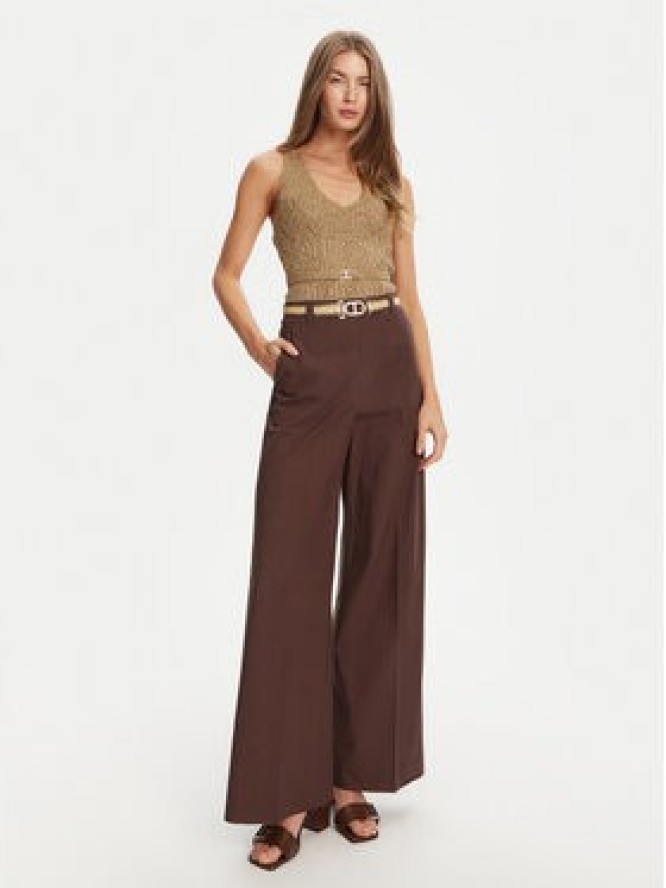 TWINSET Top 251TT3195 Beżowy Slim Fit