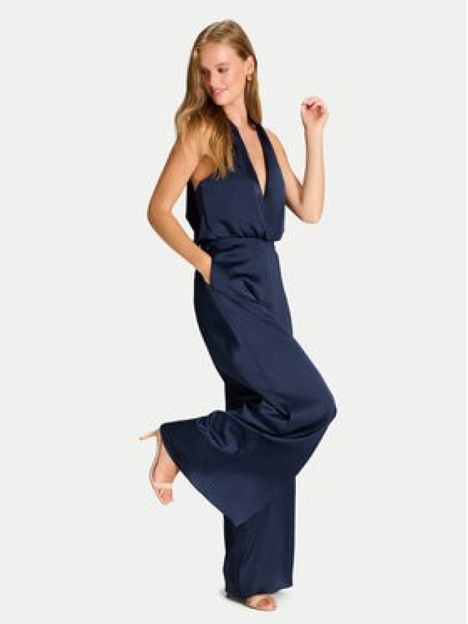 Hey Kyla Kombinezon 3AJ002HK Granatowy Wide Leg
