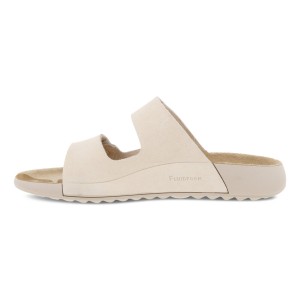 Klapki damskie Ecco Cozmo Flat Limestone