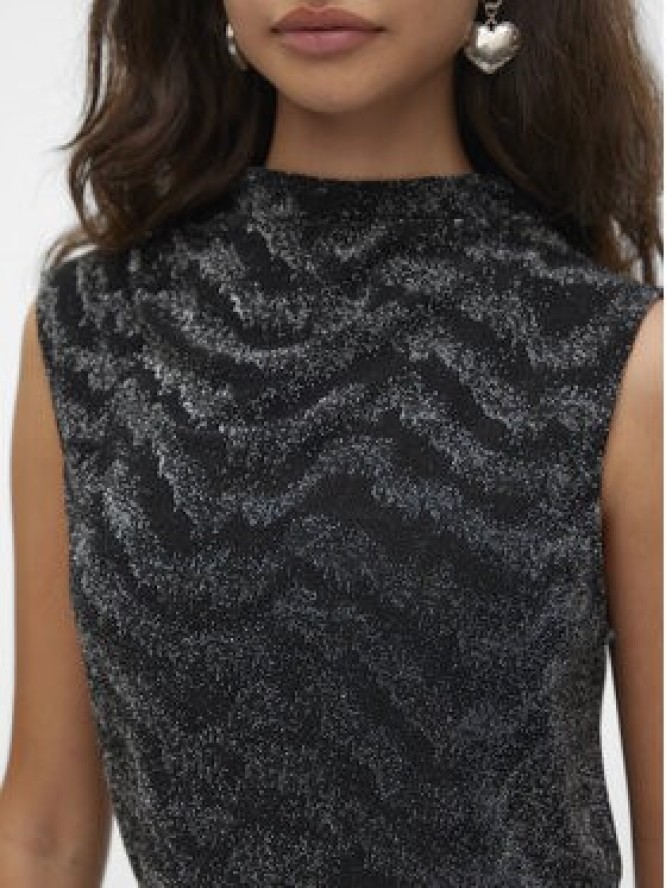 Vero Moda Bluzka Lucy 10316749 Czarny Regular Fit