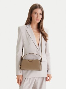 Calvin Klein Torebka Emblem Trio Top Handle Camera Ba LV04F3370G Beżowy