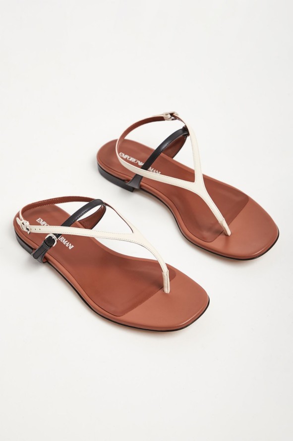 Sandały skórzane EMPORIO ARMANI