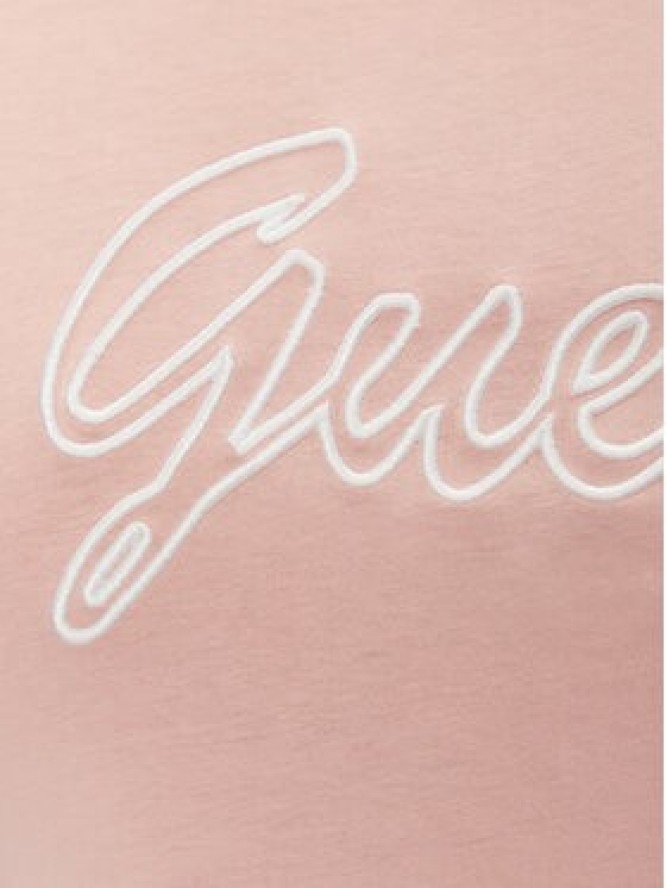 Guess T-Shirt V5GI02 K9RM1 Różowy Slim Fit